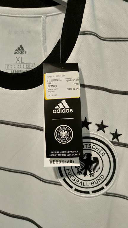 Maillot de football adulte Adidas Allemagne 2022 - Outlet Adidas Romainville (93)