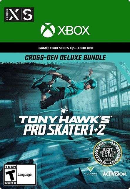 Tony Hawk's Pro Skater 1 + 2 - Pack Cross-gen Deluxe sur Xbox One/Series X|S (Dématérialisé - Store Argentin)