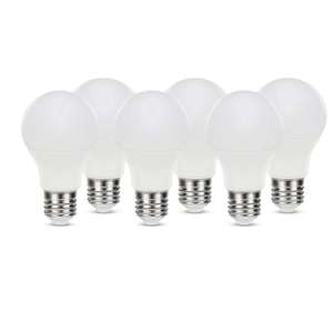 Lot de 6 ampoules LED E27 Lexman - 806Lm = 60W, blanc neutre