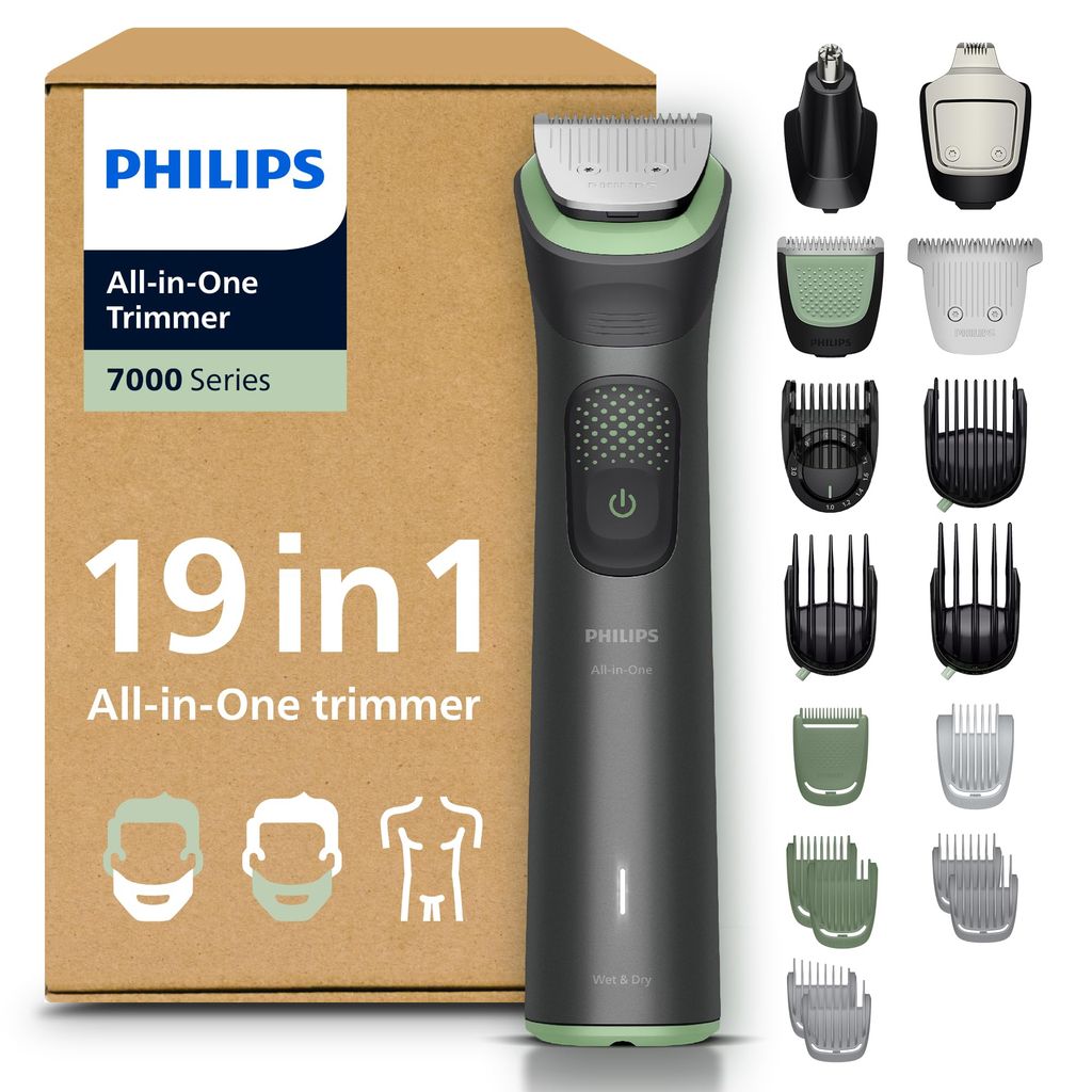 [Prime] Tondeuse tout-en-un Philips Multigroom série 7000 MG7962/30 - 19 accessoires