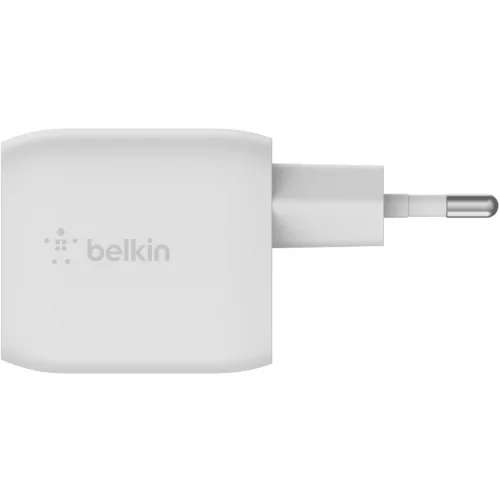 Chargeur secteur Belkin - 45W, USB-C, blanc, compatible Samsung et Apple