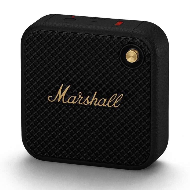 Enceinte portable bluetooth Marshall Willen - Black & Brass (+ 2.50€ en RP - Carrefour)