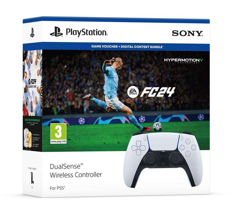 Pack Manette PS5 DualSense + jeu EA Sports FC24 sur PS5
