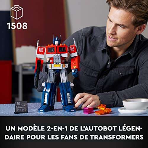Jeu de construction Lego Icons (10302) - Optimus Prime (Via coupon)