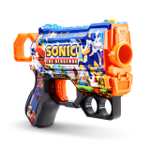 Le Pistolet Menace XSHOT Skins Sonic Mega - Décoration Sonic Le Hérisson (2 Pistolet et 16 Fléchettes)