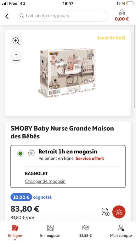 Set Baignoire Et Poupon Baby Nurse - Smoby à Prix Carrefour