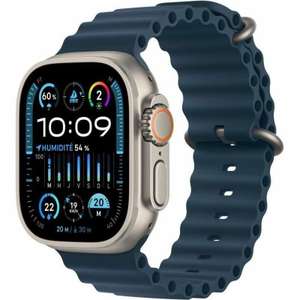 Montre connectée Apple Watch Ultra 2 GPS + Cellular - Boîtier Titane 49 mm - Bracelet Bleu Océan