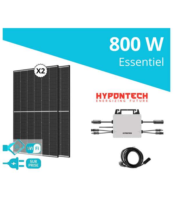 Kit solaire autoconsommation Hypontech HMS800-C Essentiel 800W  (chocdiscount.com) –