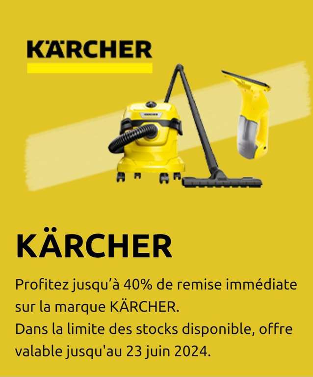 Sélection de produits Karcher en promotion