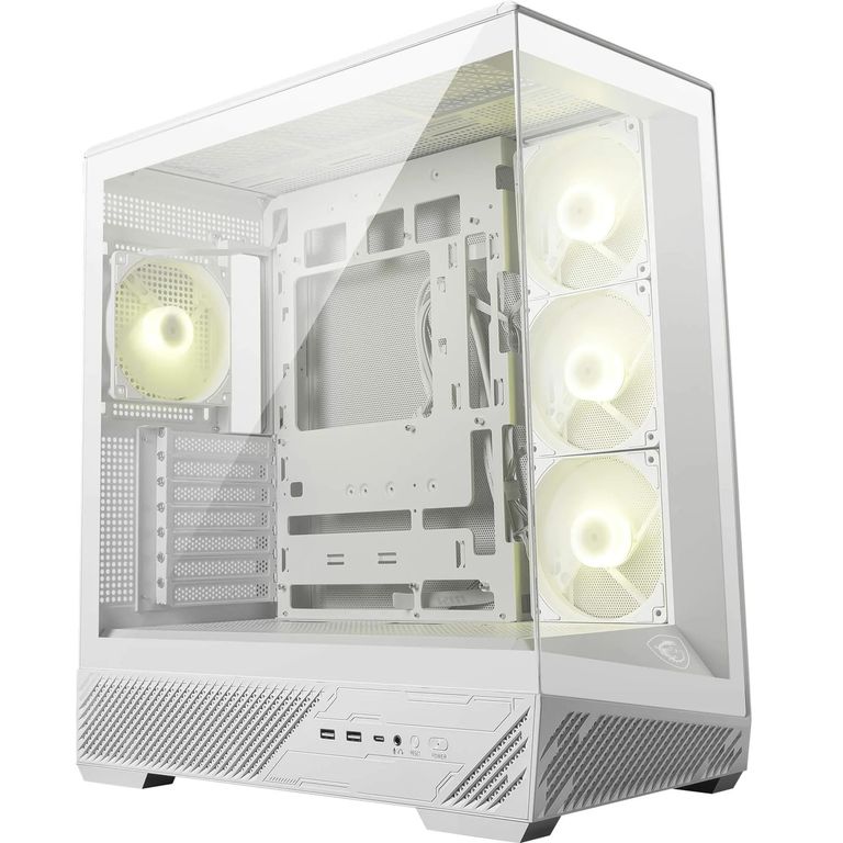 Boîtier PC MSI MAG PANO 130R PZ White - ATX, 4 ventilateurs ARGB — promo Maison