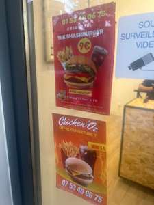 Menu burger ouverture - Chicken'Oz, Asnières sur Seine (92)