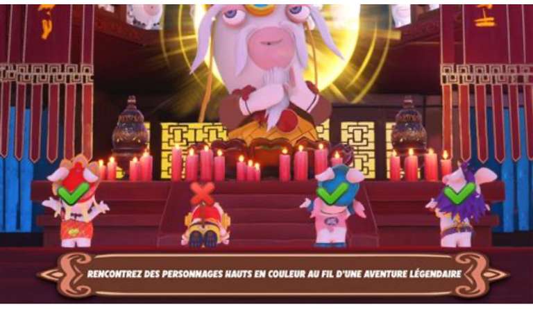 Jeu Les Lapins Crétins : Party of Legends sur Nintendo Switch (Dématérialisé, code en boîte)