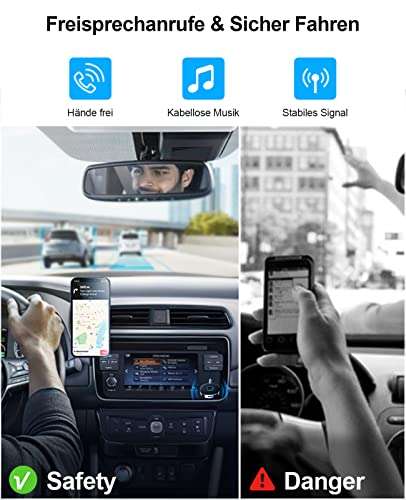 Adaptateur Bluetooth pour voiture Horjor - Double Connexion