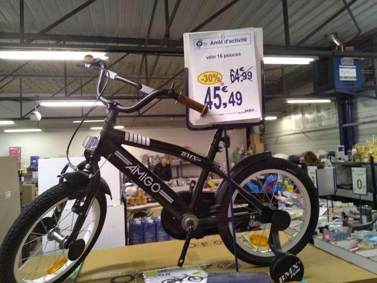 Vélo BMX Amigo 16" avec roulettes - Chavelot (88)