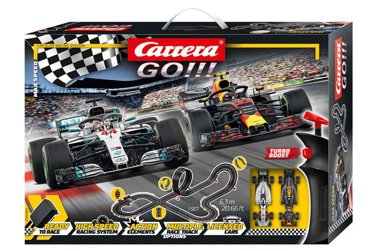 Circuit de voiture électronique carrera go!! Max speed (carrera-toys.com) + une voiture offerte (valeur 21,49€)