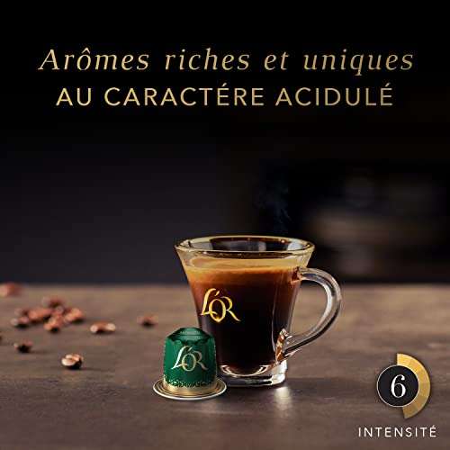 Lot de 10 paquets de café en capsules L'or Espresso Satinato - Intensité 6, 10 x 10 capsules (via coupon & abonnement)