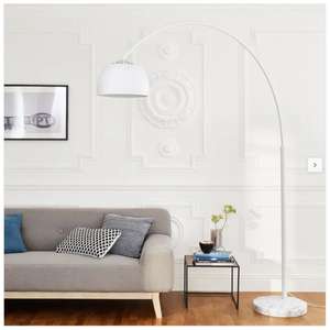 Lampadaire arc métal blanc New sofa Inspire (H.210.0 cm, e27 max 60W) - Bayonne (64)