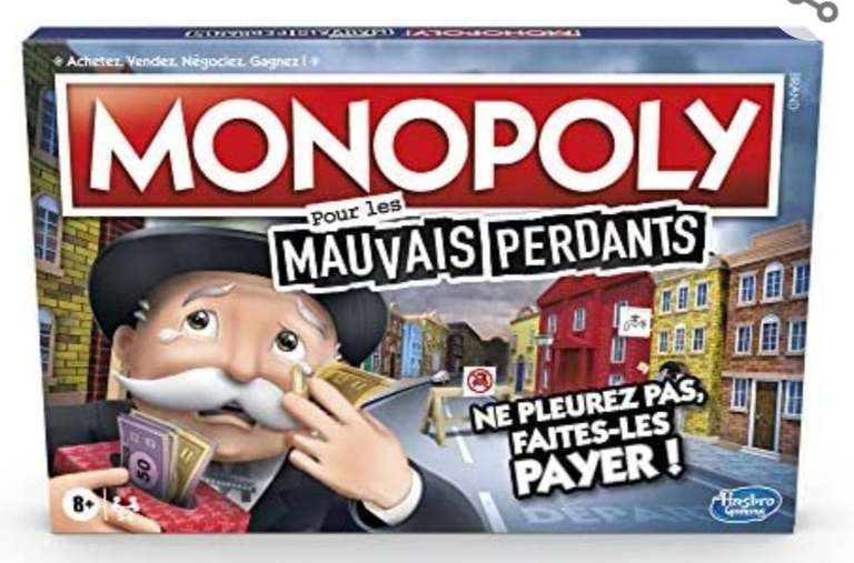 Jeu de société Monopoly Mauvais Perdants (via coupon)