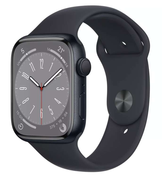 Montre connectée Apple Watch Series 8 GPS - 45mm, Alu/Minuit