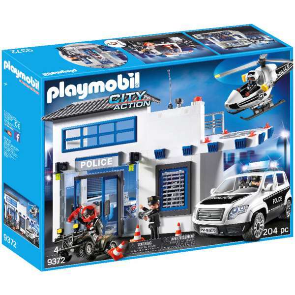 Jouet Playmobil City Action (9372) - Poste de police et véhicule (via 23,95€ sur la carte fidélité)