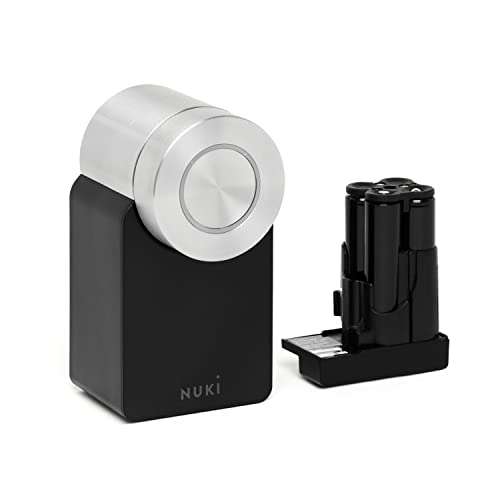 Nuki Smart Lock 3.0, Serrure connectée accès sans clé, Serrure Smart Lock  pour maison connectée, Fonctionne avec piles, certifié AV-TEST, Blanc