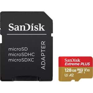 Carte microSDXC SanDisk Extreme PLUS - 128 Go + Adapteur SD