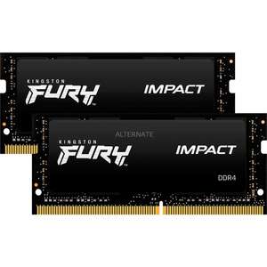 Kit mémoire RAM Kingston Fury Impact - (2x8go), DDR4-3200MHz