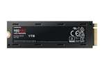 SSD Interne NVMe M.2 PCIe 4.0 Samsung 980 PRO MZ-V8P1T0CW - 1 To, Dissipateur de chaleur inclus, Compatible PS5 (+5,66€ en RP - Boulanger)