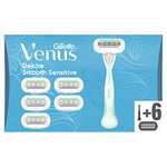 Rasoir Femme Gillette Venus Extra Smooth Sensitive - 1 x Rasoir + 6 Lames