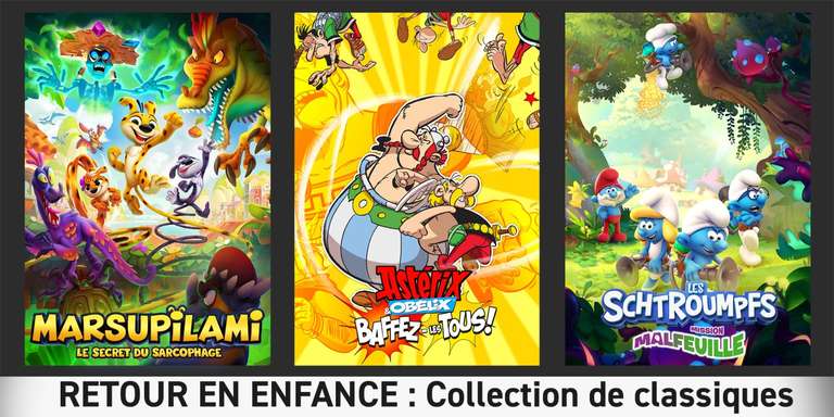 Retour en Enfance : Collection de 3 jeux classiques sur Nintendo Switch (Dématérialisés)