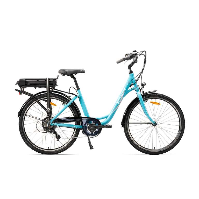 Vélo de ville électrique Neomouv Echinops - bleu ou orange, 26" ou 28"