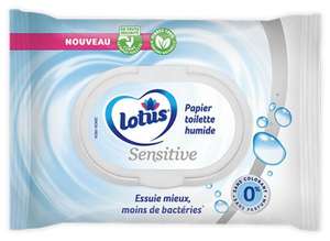 1 à 3 Paquets de papier toilette humide Lotus - 42 feuilles (via 0.83 € sur carte fidélité U + 1 € remboursés par Shopmium)