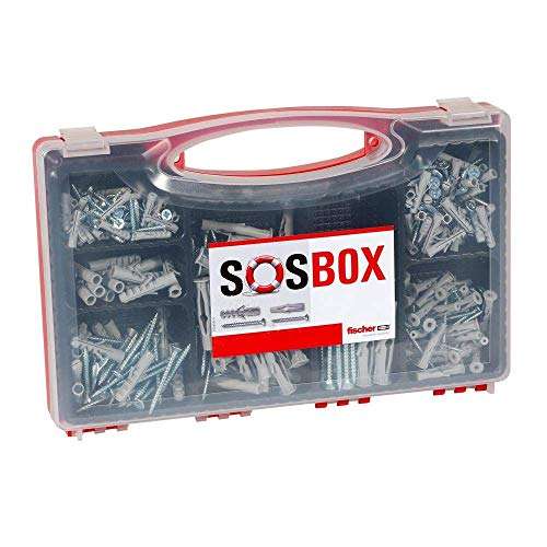 Kit chevilles et vis Fischer SOS Box - 360 pièces