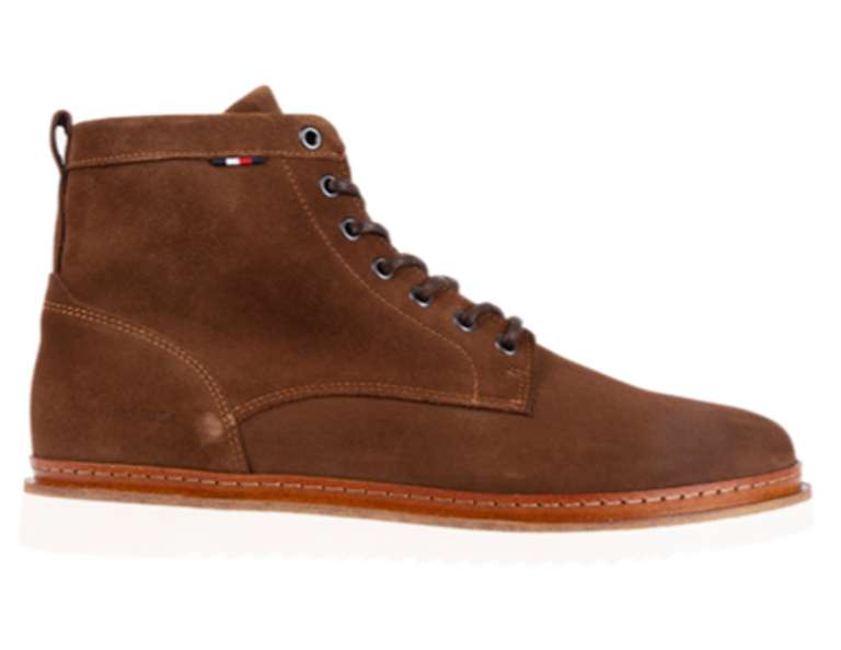 Boots Tommy Hilfiger Cleated Suede GW0 Brown- Tailles 40 à 46
