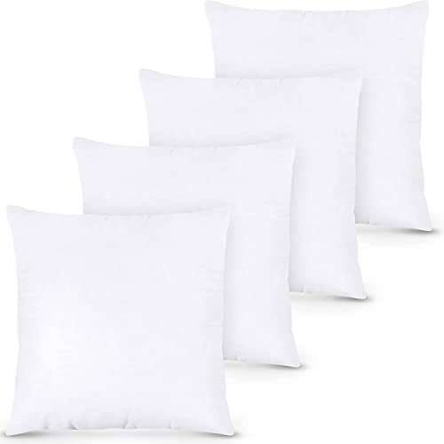Lot de 4 coussins Utopia Bedding - 30 x 30 cm blanc (Vendeur tiers)