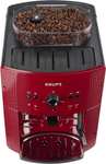 Machine expresso broyeur à café grains Krups EA810770 - Rouge , 1450W, 15bars, Buse à vapeur (Via 50€ sur la carte de fidélité)