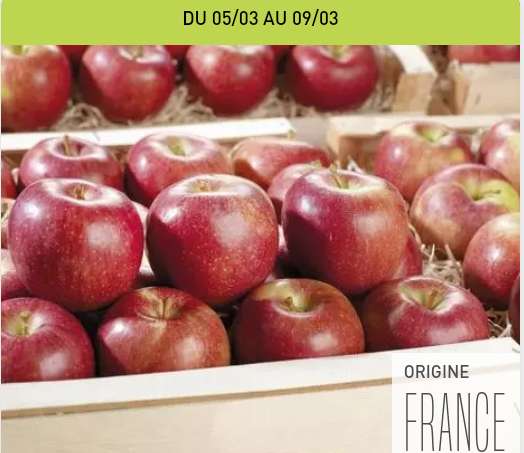 Pommes variété Braeburn, Origine France - 1 Kg.