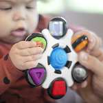 Jouet Sensoriel Curiosity Clutch Baby Einstein, Anneau de Dentition, 6 Activités, sans BPA - dès 3 mois