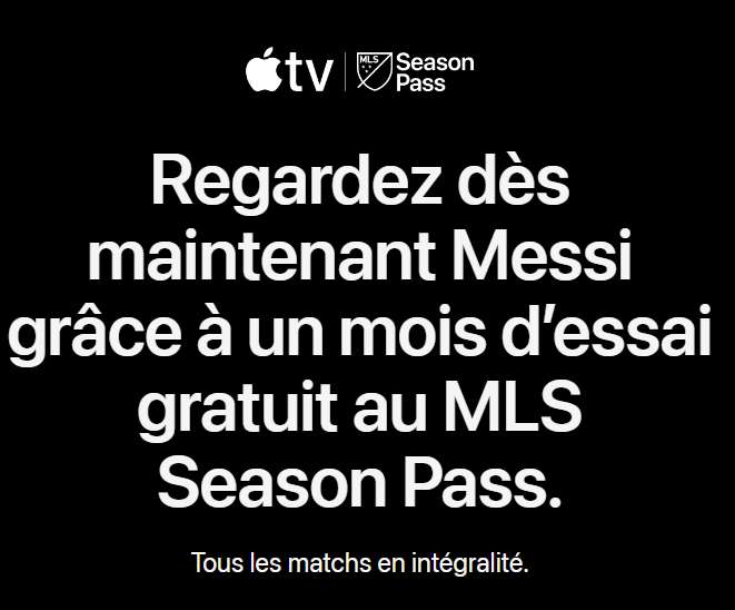 [Nouveaux Abonnés] 1 mois d’abonnement gratuit pour la MLS sur Apple TV (ligue de Football nord américaine)