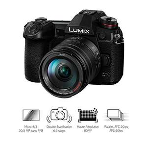 Appareil photo hybride Panasonic Lumix G9 + Objectif Lumix 14-140mm