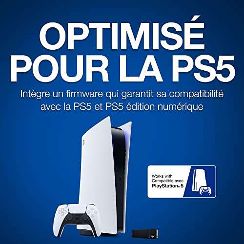 Disque SSD interne Seagate Game Drive pour PS5 2 To Noir - SSD