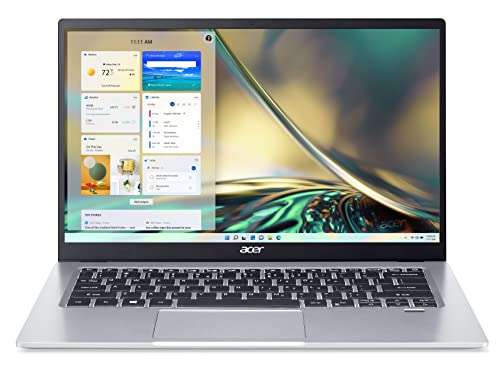 PC Portable 14" Acer Swift 1 (SF114-34-P07A) - FHD, N6000, 8 Go de RAM, 256 Go de SSD, clavier QWERTZ, Win.11 Home
