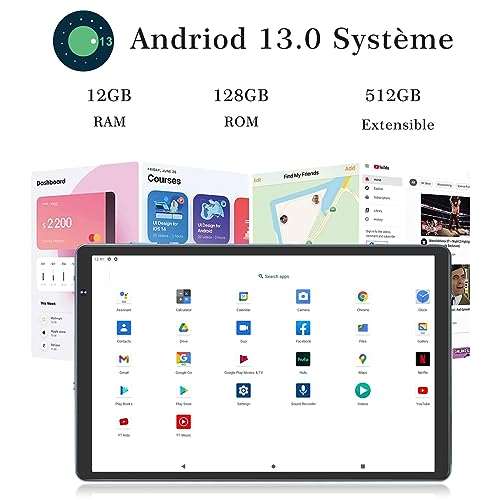 Tablette 10 Sebbe - 12 Go RAM, 128 Go ROM (Vendeur Tiers) –