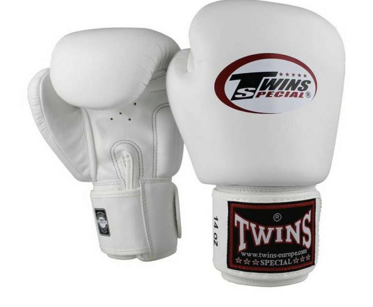 Gants de boxe Twins Special BGVL 3 - 16 oz, blanc (training-fit.fr)
