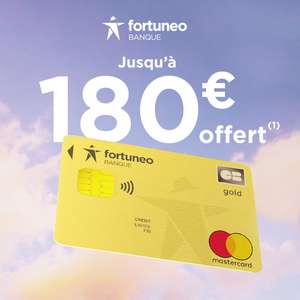 [Nouveaux clients] Jusqu'à 180€ offerts pour l'ouverture d'un compte bancaire et d'un Livret + avec souscription à une carte Gold Mastercard
