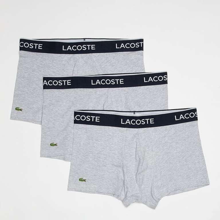 Lot de 3 boxers Homme Lacoste Underwear Trunk - gris (XS à XXL)