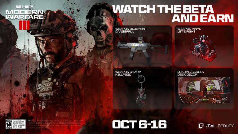 Contenu numérique offert pour Call of Duty Modern Warfare III (via Twitch  Drops, Dématérialisé) –