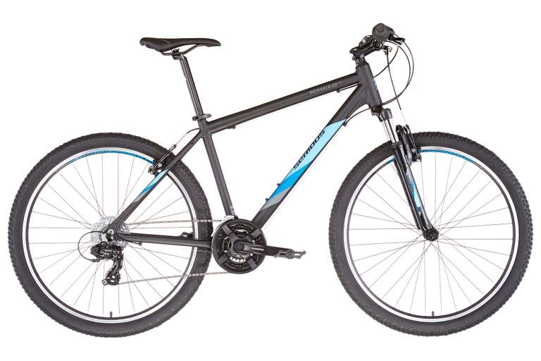 Vélo VTT Serious Rockville lite 27,5" Noir/Bleu 2022, plusieurs tailles disponibles