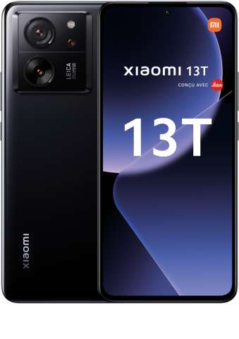 Smartphone 6,67" Xiaomi 13T - 8Go, 256Go, Noir (via bonus reprise 100€)