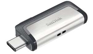 Clé USB SanDisk Ultra Dual 256Go - 3.1, Double connecteur USB Type-C et Type-A (+ 1,40€ en Rakuten Points)